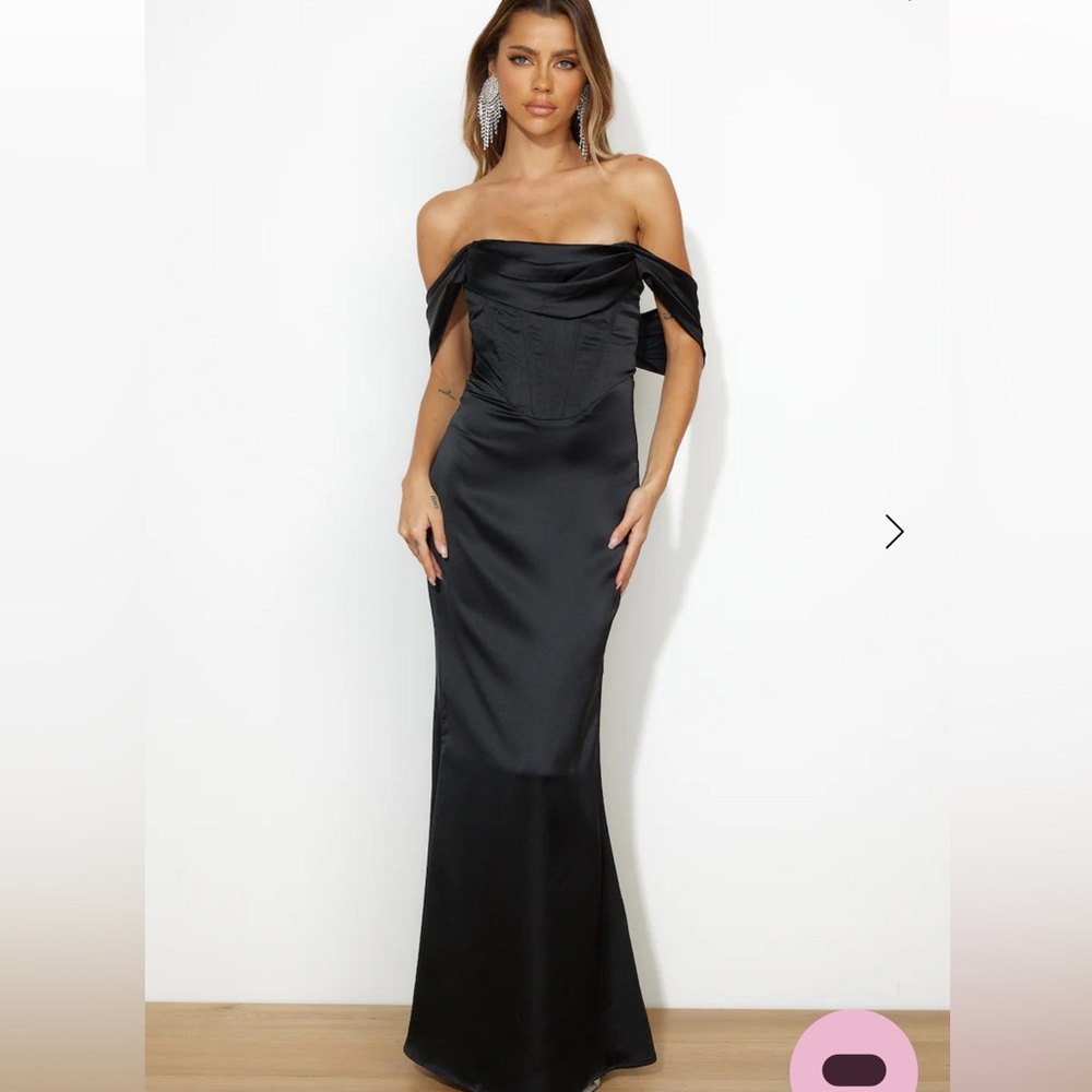 Hello Molly Black Off The Shoulder Maxi Dress